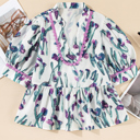  <.> - Iris Whisper Peplum Blouse