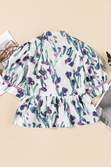 <.> - Iris Whisper Peplum Blouse