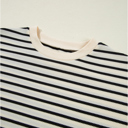  <.> - Mono Stripe Lace Flutter Top
