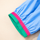  - Sky Pop Puff Blouse