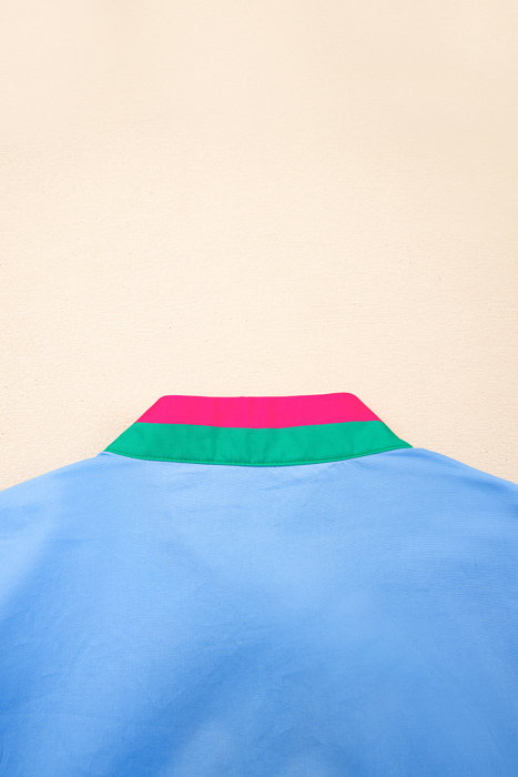 - Sky Pop Puff Blouse