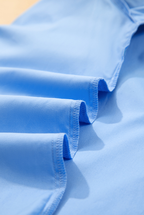 - Sky Pop Puff Blouse