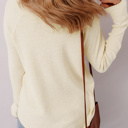  Love Kuza - Buttercream Henley Top