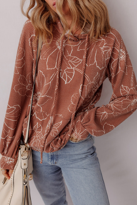 Love Kuza - Rust Blossom Hoodie