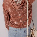  Love Kuza - Rust Blossom Hoodie