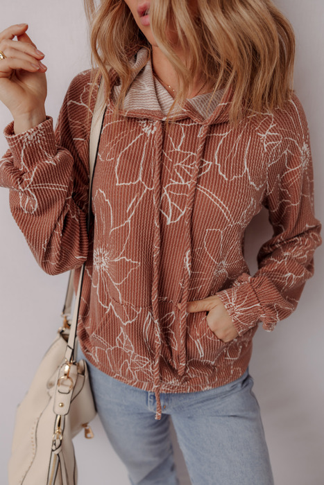 Love Kuza - Rust Blossom Hoodie
