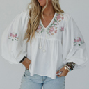  Love Kuza - Wildflower Whimsy Peasant Top