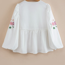  Love Kuza - Wildflower Whimsy Peasant Top