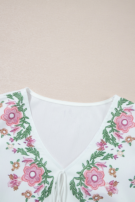 Love Kuza - Wildflower Whimsy Peasant Top