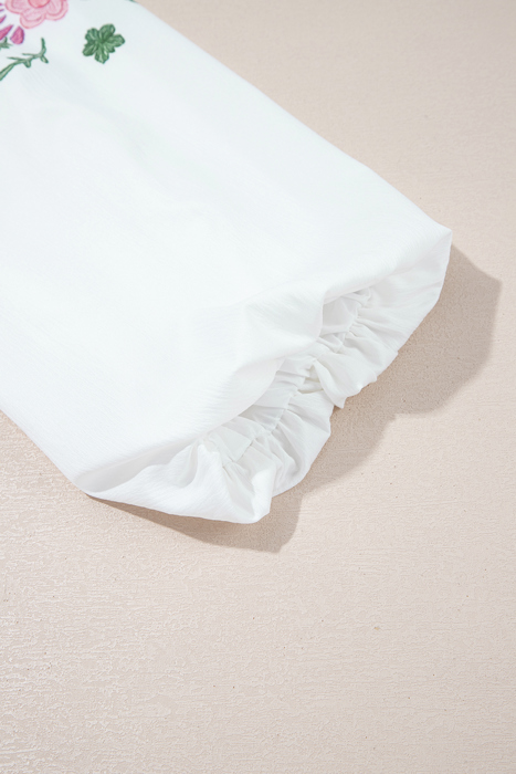 Love Kuza - Wildflower Whimsy Peasant Top