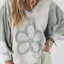  Love Kuza - Meadow Blossom Patchwork Hoodie