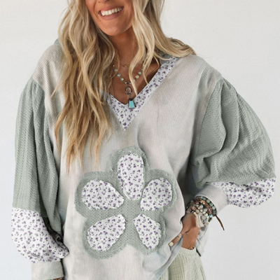 Love Kuza - Meadow Blossom Patchwork Hoodie
