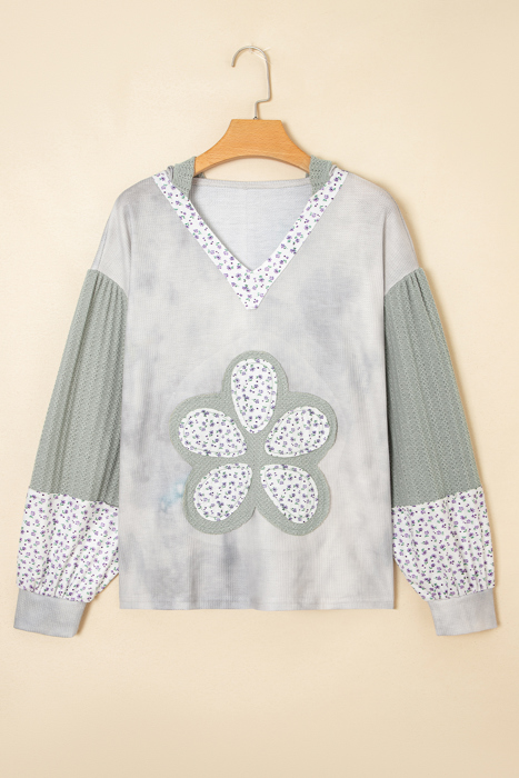 Love Kuza - Meadow Blossom Patchwork Hoodie