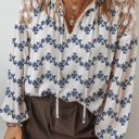 Love Kuza - Midnight Bloom Embroidered Blouse