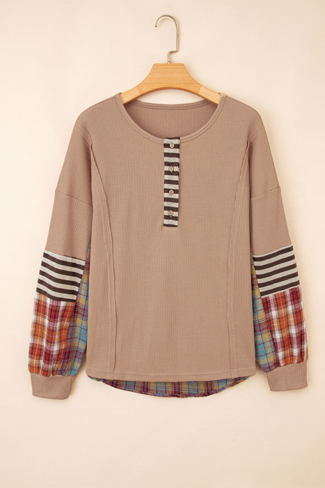 Love Kuza - Rustic Patchwork Henley