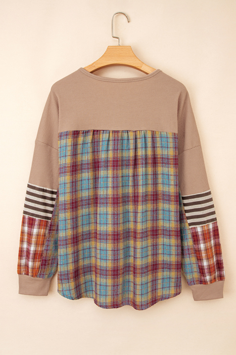 Love Kuza - Rustic Patchwork Henley