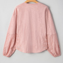  Love Kuza - Blush Meadow Eyelet Sleeve Top