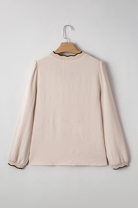 Love Kuza - Scallop Edge Blouse