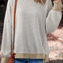  Love Kuza Striped Ease Knit Pullover