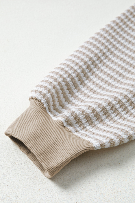 Love Kuza Striped Ease Knit Pullover