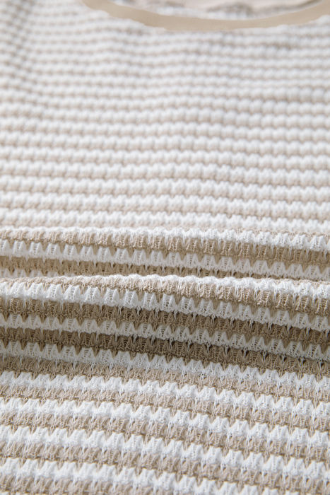 Love Kuza Striped Ease Knit Pullover