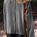  Love Kuza Striped Ease Knit Pullover
