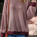  Love Kuza Striped Ease Knit Pullover