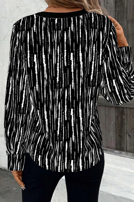 Love Kuza - Midnight Streak Blouse
