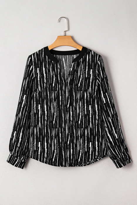 Love Kuza - Midnight Streak Blouse