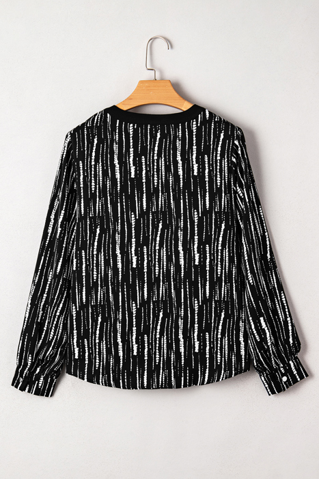 Love Kuza - Midnight Streak Blouse