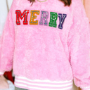  Love Kuza - Candy Cane Cheer Plush Sweatshirt