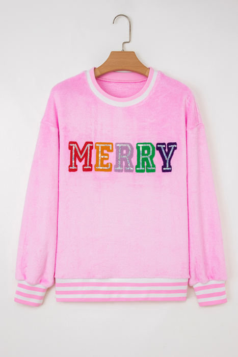 Love Kuza - Candy Cane Cheer Plush Sweatshirt
