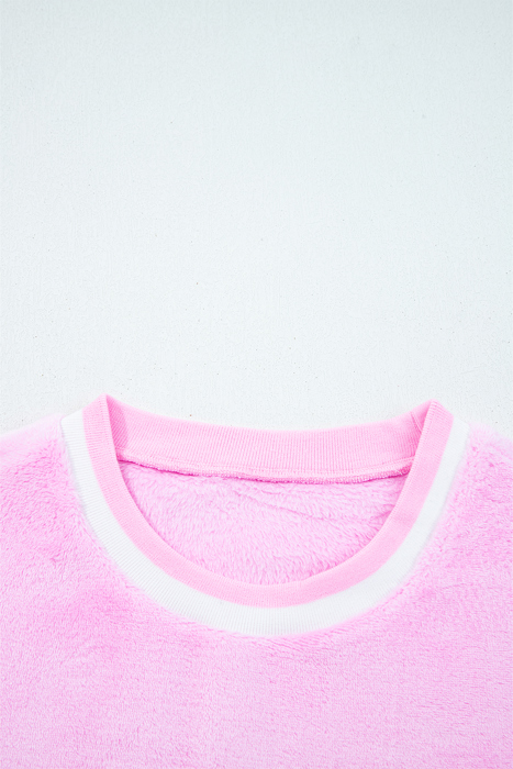 Love Kuza - Candy Cane Cheer Plush Sweatshirt