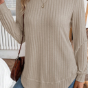  Love Kuza - Soft Horizon Ribbed Knit Top