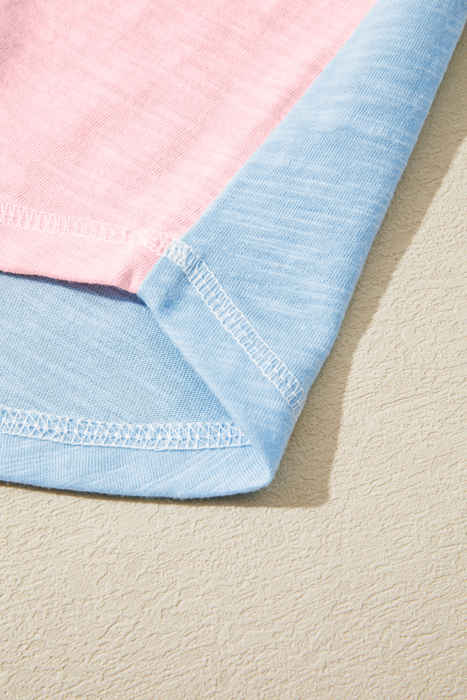 Love Kuza - Cotton Candy Stripes Raglan Tee