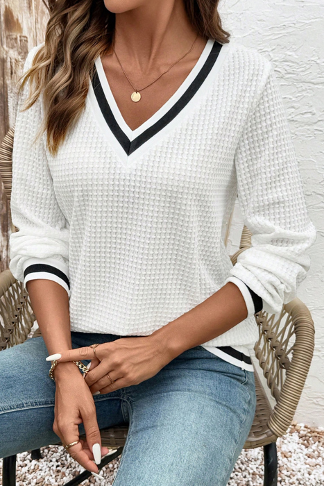 Love Kuza - Urban Edge Waffle Knit Top