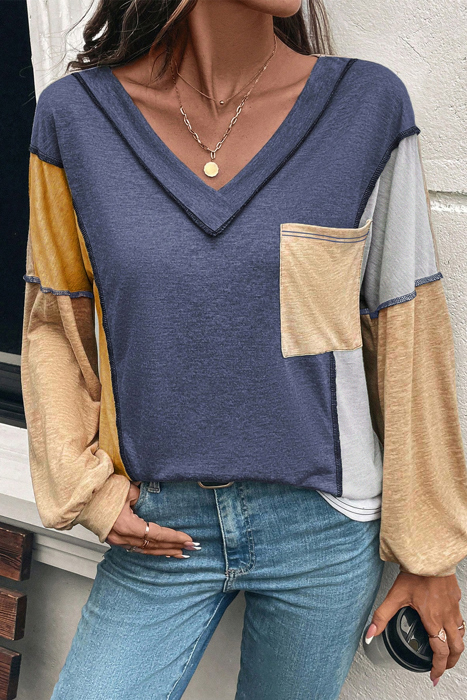 Love Kuza - Golden Horizon Patchwork Top