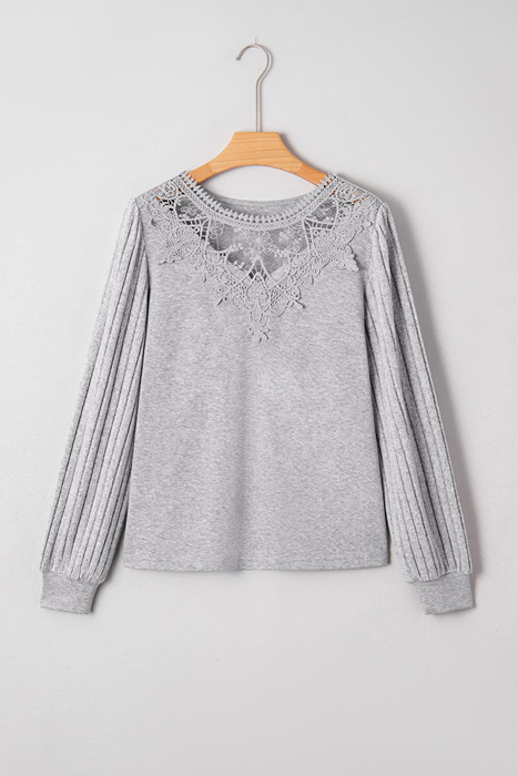 Love Kuza - Lace & Cozy Dream Knit Top