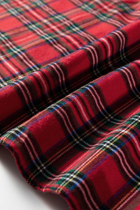 Love Kuza - Festive Pearl Tartan Blouse