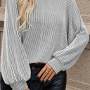  Love Kuza - Urban Rhythm Striped Knit Top