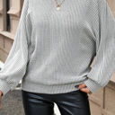  Love Kuza - Urban Rhythm Striped Knit Top