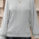  Love Kuza - Urban Rhythm Striped Knit Top