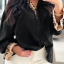  Love Kuza - Wild Grace Contrast Blouse