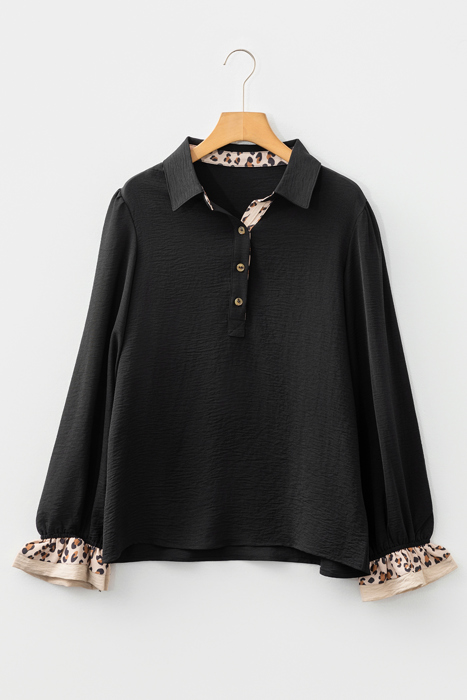 Love Kuza - Wild Grace Contrast Blouse