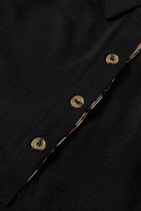 Love Kuza - Wild Grace Contrast Blouse