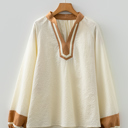  - Ivory Dune Contrast Top
