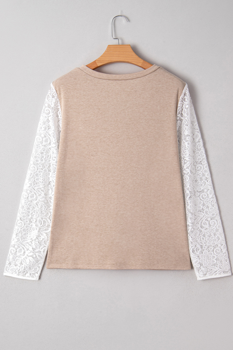 Love Kuza - Lace Whisper V-Neck Top