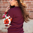  Love Kuza - Autumn Muse Floral Sleeve Top