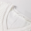  Love Kuza - Ivory Harbor Cable V-Neck Pullover