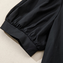  - Ebony Embroidered Peasant Blouse